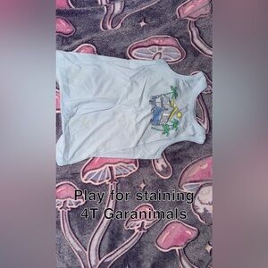 Garanimals Light Blue Tank Top with Car Graphic